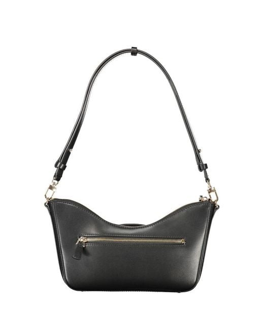 Guess Black Beige Polyurethane Handbag