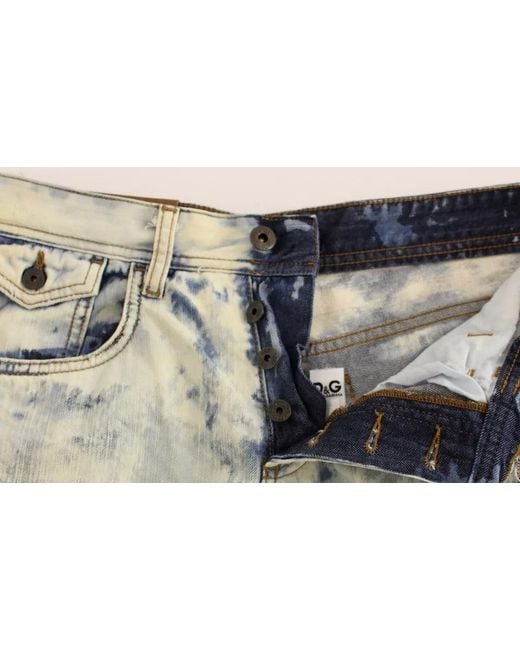 Dolce & Gabbana Gray D&G Cotton Washed Jeans Denim Shorts
