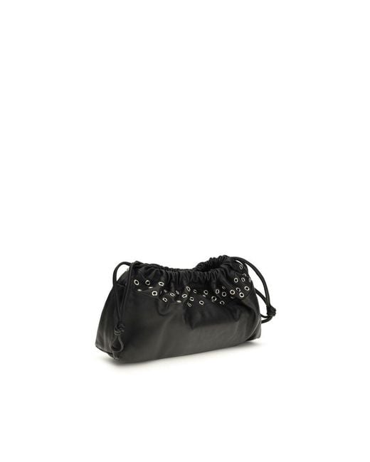 Pierre Hardy Black Calf Leather Bos Taurus Clutch Bag