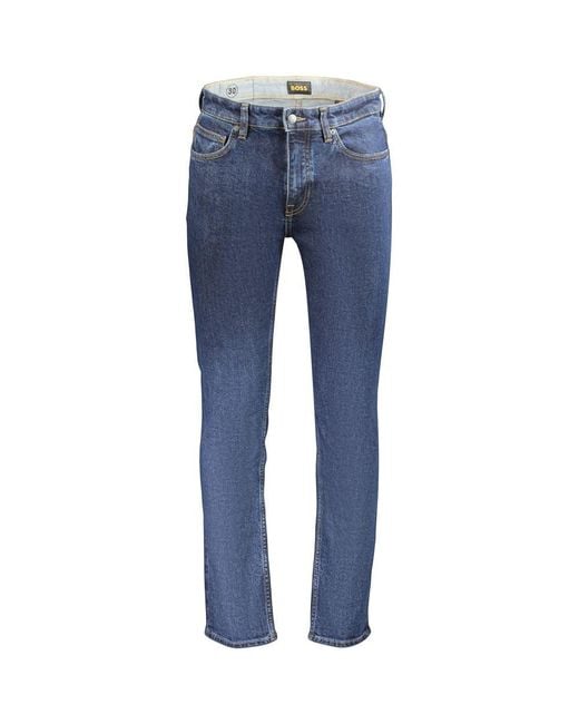 Boss Blue Cotton Men's Jeans for men