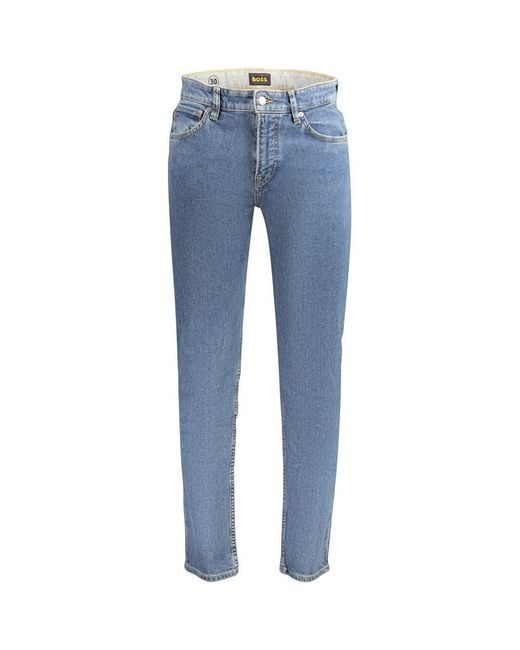 Boss Blue Cotton Men's Jeans for men