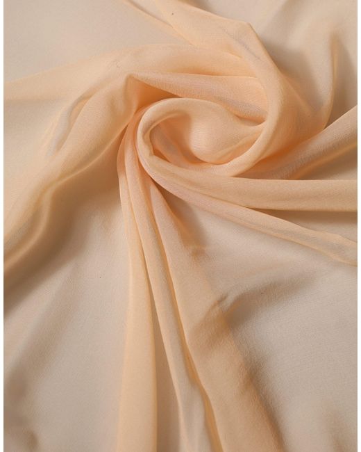 Dolce & Gabbana White Silk Neck Wrap Shawl Stole 272Cm X 120Cm Scarf