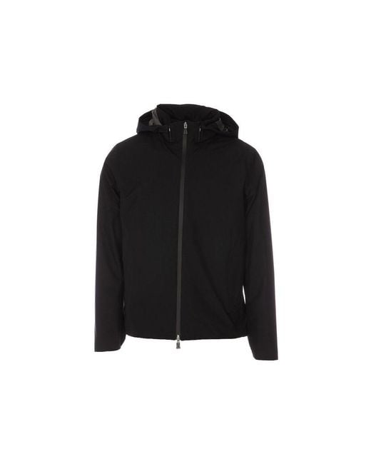 Herno Black Polyester Shell Jacket for men