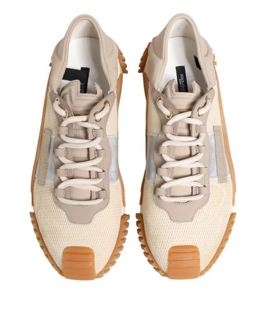 Dolce & Gabbana Natural Multicolor Low Top Ns1 Men Sneakers Shoes for men