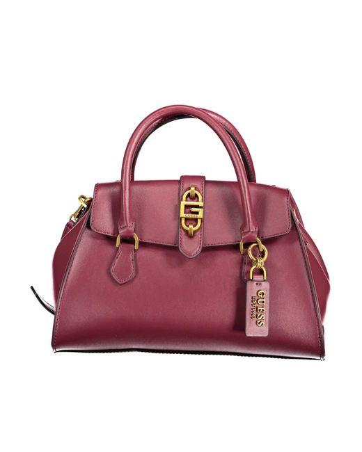 Guess Purple Handbag in Pink Lyst
