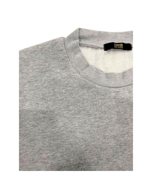Roberto Cavalli Gray Polyester Sweater