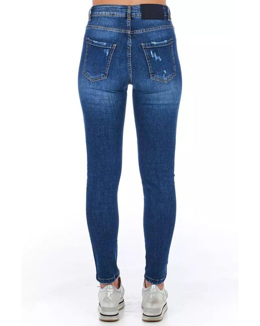 Frankie Morello Blue Other Fibres Jeans