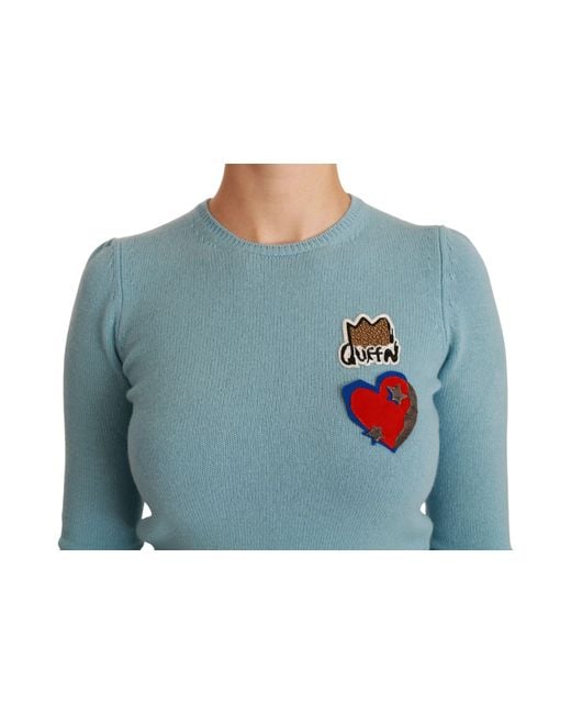 Dolce & Gabbana Blue Wool Sweater