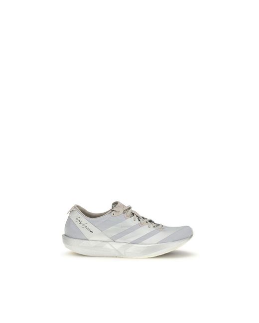 Y-3 White Gray Fabric Athletic Sneakers - Eu40.5/us7.5 for men