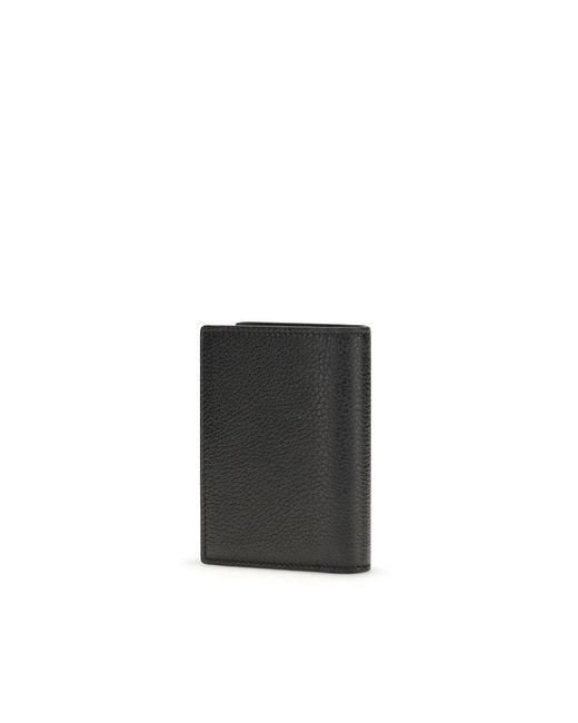 Givenchy Black Calf Leather Bos Taurus Wallet for men