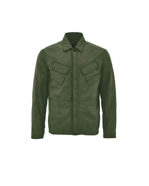 Paul & Shark Green Polyester Coat for men