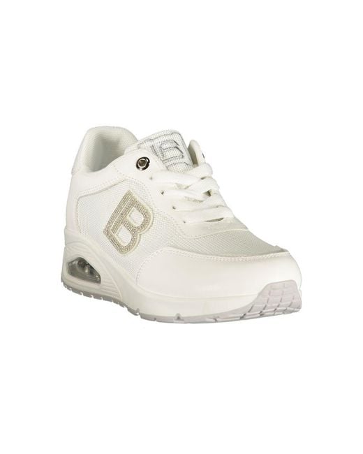 Laura Biagiotti White Polyester Athletic Sneakers