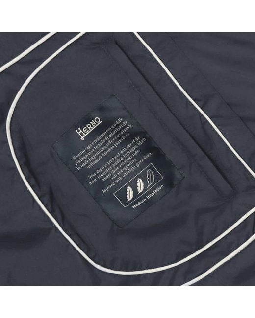 Herno Blue Polyamide Jacket for men