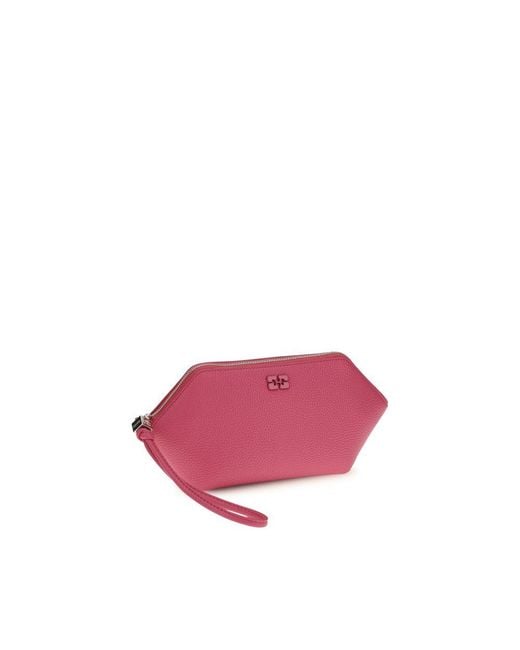 Ganni Pink Multicolor Polyurethane Clutch Bag