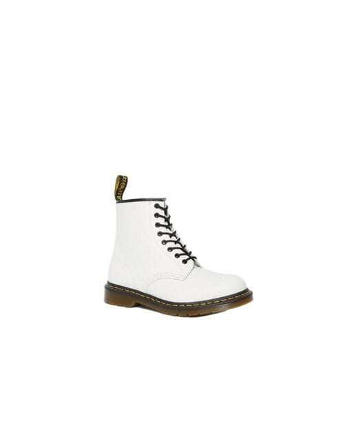 Dr. Martens White Leather Lace