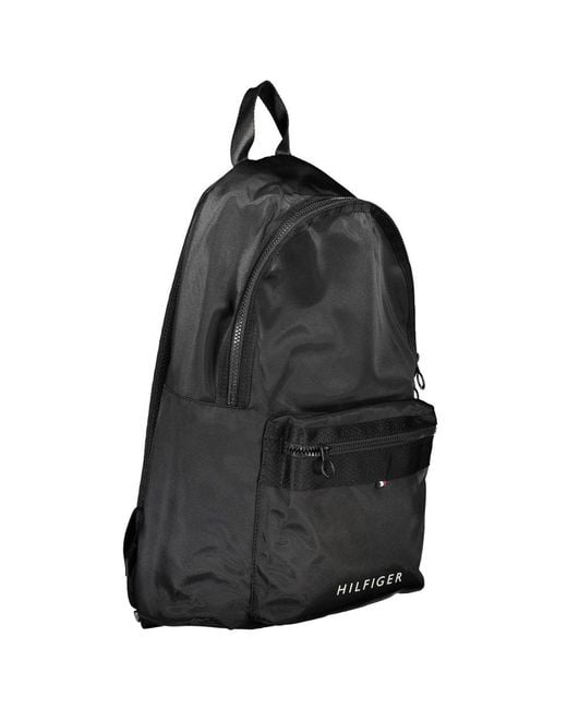 Tommy Hilfiger Black Polyester Backpack for men