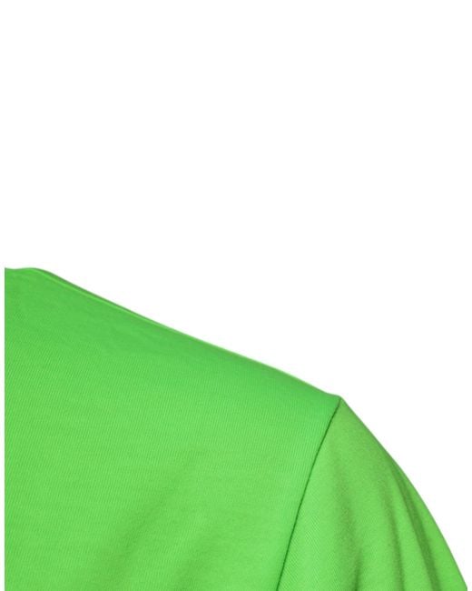 Dolce & Gabbana Green Short Sleeve Crew Neck Tee for men