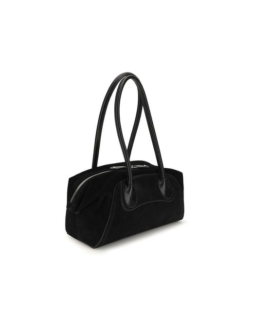 Vivienne Westwood Black Calf Leather Bos Taurus Shoulder Bag