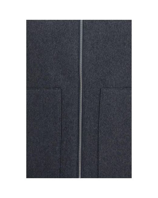 Lardini Blue Gray Wool Oves Aries Sleeveless Jacket for men