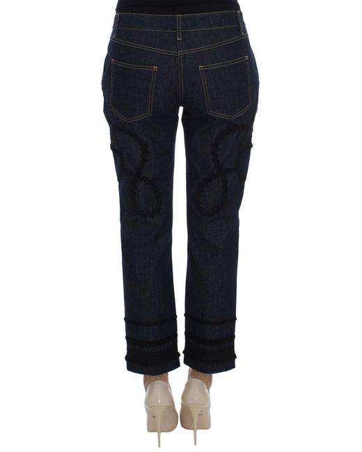 Dolce & Gabbana Denim Cotton Capri Torero Jeans Blue Sig20020