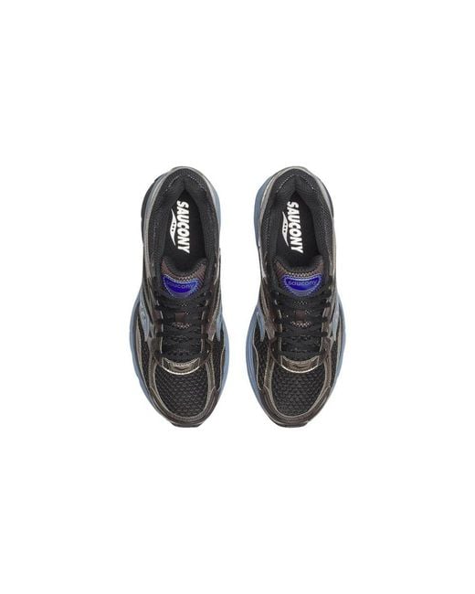 Saucony Blue Black Synthetic Athletic Sneakers for men