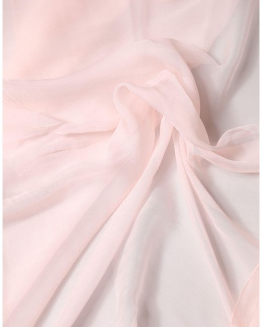 Dolce & Gabbana Pink Light Stole Silk Neck Wrap Shawl Scarf for men