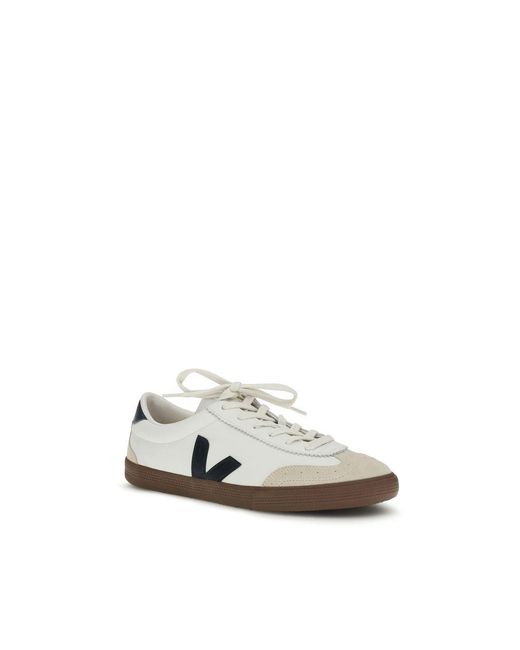 Veja White Calf Leather Bos Taurus Athletic Sneakers for men