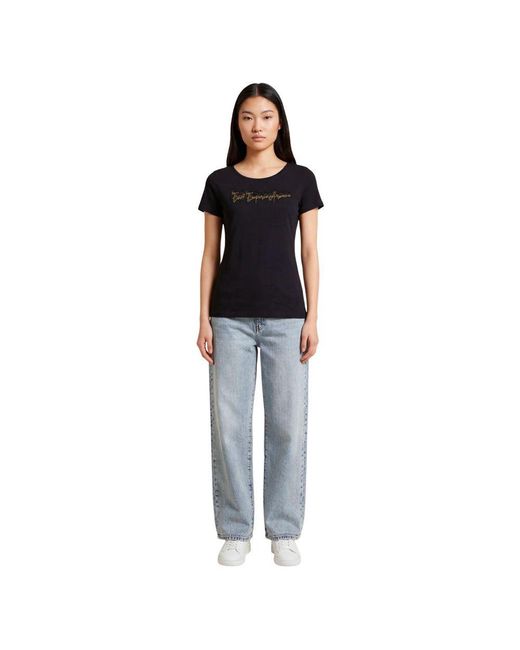 EA7 Black Elastane T-Shirt
