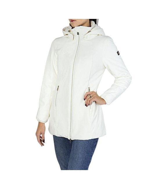 Yes Zee White Polyamide Coat