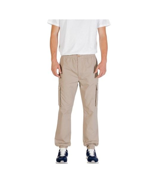 Calvin Klein Natural Brown Cotton Cargo Pants for men