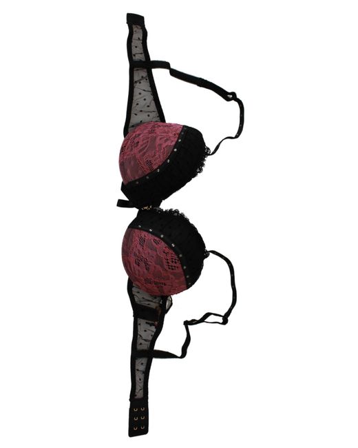 Roberto Cavalli Black Lace Push Up Bra Underwear