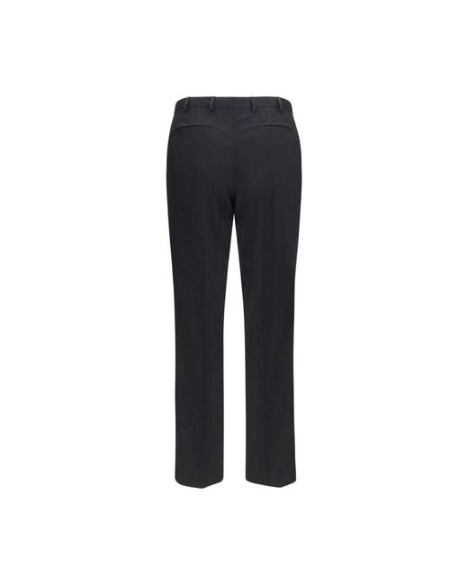 PT Torino Blue Black Wool Oves Aries Casual Pants for men