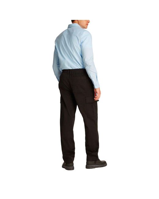 Calvin Klein Black Cotton Cargo Pants for men