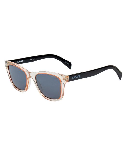 Levi's Black Yellow Resin Sunglasses