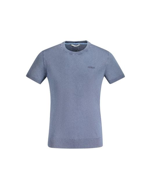 Guess Blue Cotton Men Sweater for men