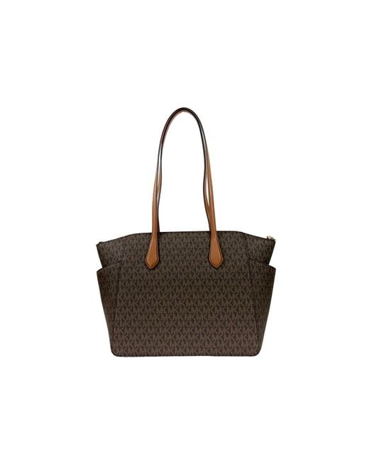 Michael Kors Black Marilyn Medium Signature Tote Bag Purse