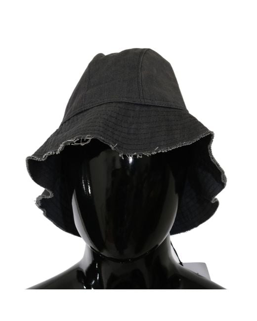 CoSTUME NATIONAL Black C'n'c Washed Wide Brim Outdoor Bucket Hat