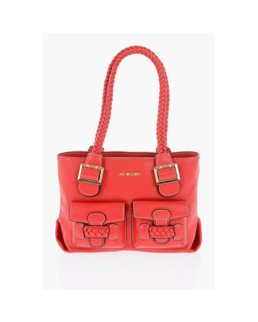 Moschino Red Polyethylene Shoulder Bag