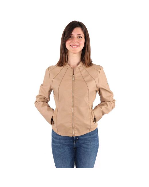 Yes Zee Blue Beige Polyethylene Jackets & Coat