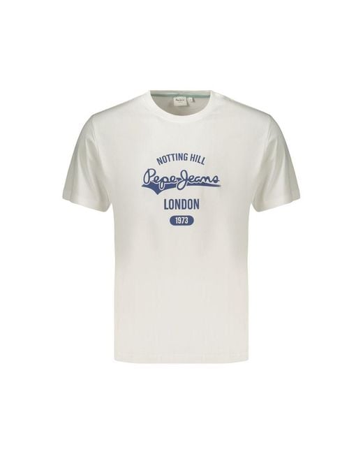 Pepe Jeans White Cotton Men's T for men