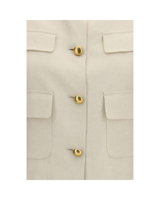 P.A.R.O.S.H. Natural P. A.R. O.S. H. Wool Sleveless Jacket