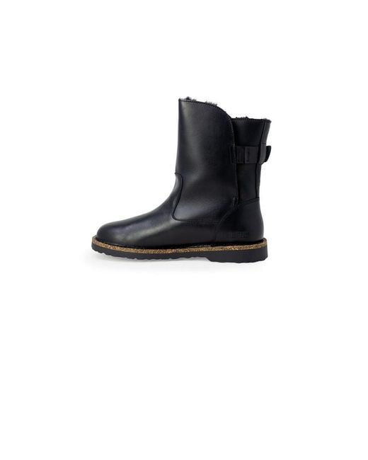Birkenstock Blue Leather Ankle Boots