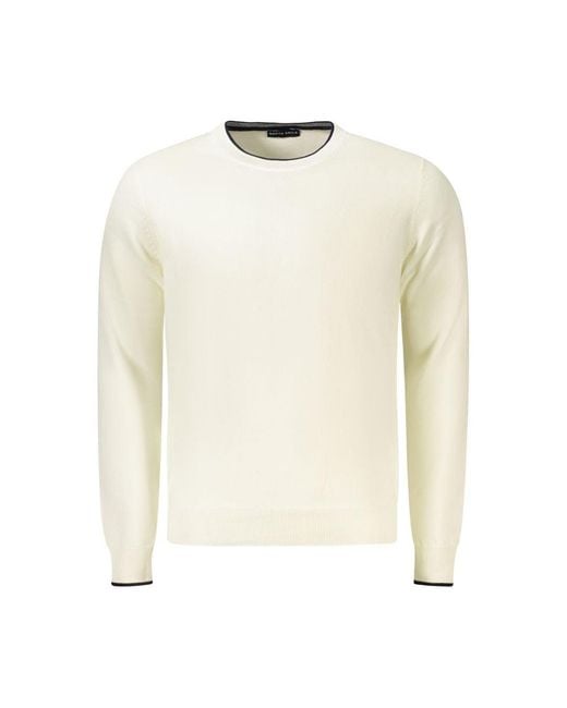 North Sails White Cotton Men Jumper for men