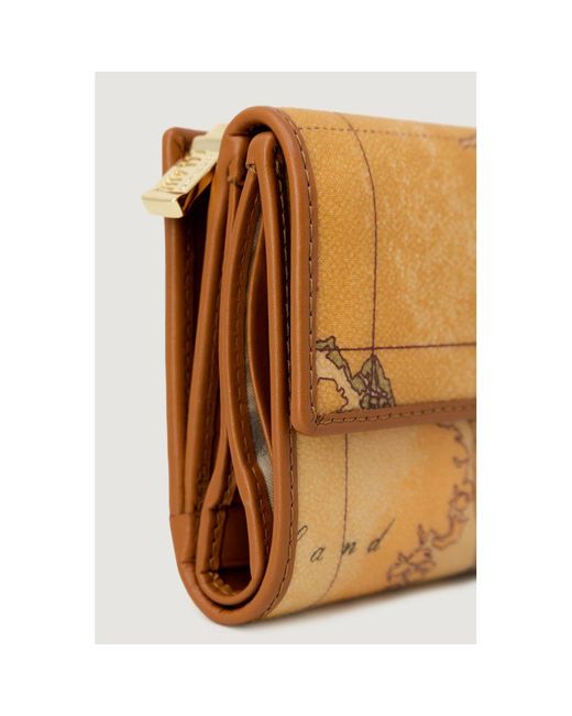 Alviero Martini 1A Classe Metallic Brown Polyester Wallet