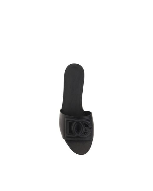 Dolce & Gabbana Multicolor Black Calf Leather Bos Taurus Sandals