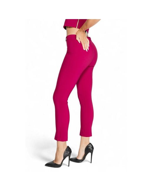 Rinascimento Red Polyester Jeans & Pant