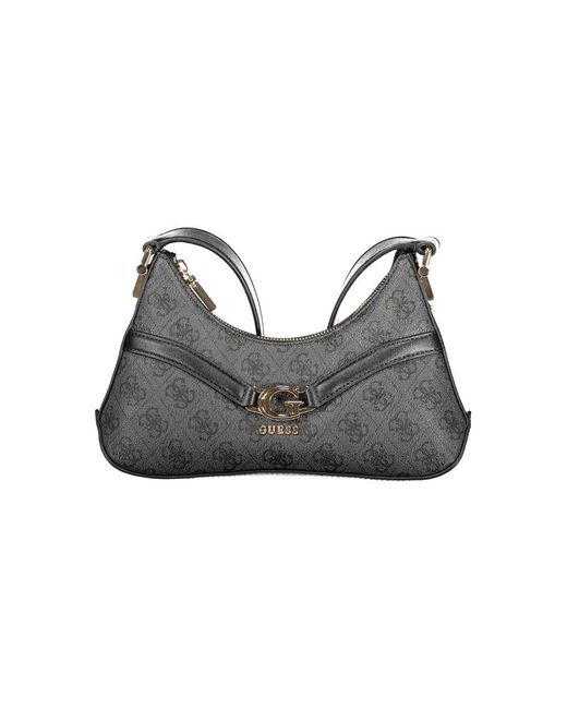 Guess Gray Nero Poliuretano Shoulder Bag