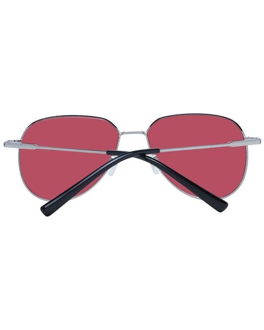 Serengeti Pink Silver Metal Sunglasses