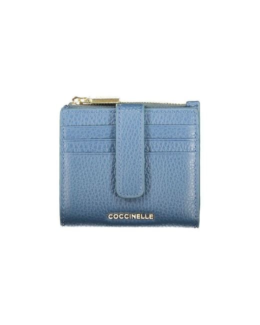 Coccinelle Blue Blu Leather Wallet