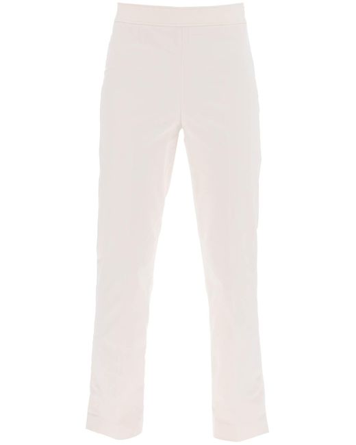 Brunello Cucinelli White Capri Pants With Belt Loop And